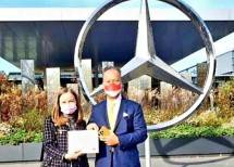 Menperin Agus di kantor Pusat Mercedes Benz di Jerman
