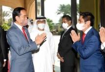 Presiden Jokowi dan Ketum HIPMi Mardani Maming