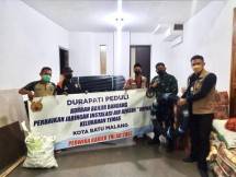 Perwira Karier TNI AU 2007 Berikan Bantuan Bagi Korban Banjir Bandang Kota Malang