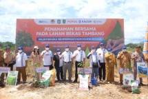 Pupuk Kaltim dan KLHK Gelar Demplot di Bengkayang Kalbar, Rehabilitasi Lahan Bekas Tambang