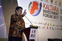Menperin Airlangga Hartarto saat di acara Kaltara Invesment Forum (Foto Ist)