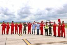 Ketum IMI Apresiasi Jupiter Aerobatic Team (JAT) TNI-AU Meriahkan Langit Ajang World Superbike 2021 Mandalika