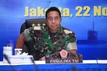 Yel-Yel dan jajar Kehormatan Prajurit Korps Marinir Sambut Kedatangan Panglima TNI 