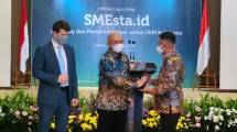 MenKopUKM Teten Masduki saat peluncuran portal SMEsta.id (Foto: Ridwan/Industry.co.id)