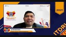 Direktur Human Capital Management Telkom Afriwandi memberikan sambutan dalam acara grand opening ITDRI Festival beberapa saat yang lalu.