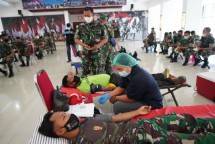 Kodam XVIICenderawasih Gelar Bhakti Sosial Donor Darah Sambut Hari Juang TNI AD 