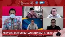 dialog bertema Proyeksi Pertumbuhan Ekonomi RI 2022 dari Media Center Forum Merdeka Barat 9 (FMB9) - KPCPEN, Kamis (9/12/2021).