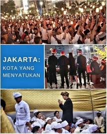 Ilustrasi tulisan Gubernur Anies Jakarta : Simoang Temu Umat Beragama