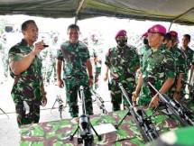Panglima TNI Jenderal Andika Perkasa dan Dankormar Mayje Mayjen Mar Suhartono