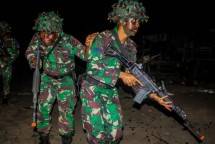 Prajurit BeruangPerkasa Yonmarhanlan XIII Tarakan Laksanakan Operasi Lawan Gerilya