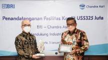 Penandatanganan kerja sama antara BRI dengan Chandra Asri Petrochemical 