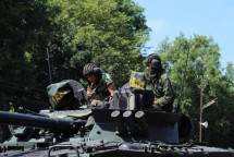 ontankfib 1 Mar Laksanakan Prosedur Pengoperasian Komunikasi Radio Ranpur BMP 3E