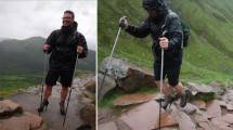 Ben Conway Pendaki yang Menggunakan Heels Untuk Mendaki Gunung Tertinggi di Inggris (Foto:huffingtonpost.co.uk)
