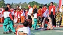 Presiden Jokowi dan Ibu Iriana diacara Hari Anak Nasional 2017 (Foto Setpres)