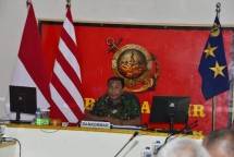 Dankormar Mayjen (Mar) Suhartono Pimpim Papat Validasi Organissasi Yon Tafib Marinir