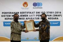 Komit Berantas Korupsi, KASN Meraih Sertifikasi ISO 37001:2016 Sistem Manajemen Anti Penyuapan