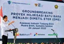 Presiden Jokowi Pastikan Hilirisasi Batu Bara Jadi DME Bisa Tekan Impor Elpiji dan Buka Lapangan Kerja