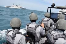 Passing Exercise Kapal Bakamla RI dengan Kapal Japan Coast Guard 