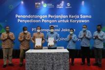 Dukung Ketahanan Pangan Jakarta, Transjakarta MoU Penyediaan Beras Karyawan dengan Food Station 