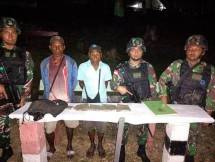 Satgas Pamtas Yonif 126/KC Amankan Narkotika Jenis Ganja 
