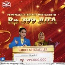 Hadiahkan Rejeki hadiah Rp 399 Juta, Sebagai Hadiah Awal Tahun dari Easy Shopping Indonesia