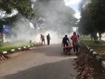SB Babel Bakamla RI Aksi Bersih Sampah dan Prokes di Kawasan Perkantoran Gubernur