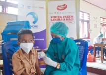 Danone Indonesia dan Indomaret Targetkan Vaksinasi 3115 Anak di Manggarai Barat NTT
