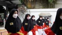 Pelajar Putri JIGSc Antusias Ujian Kenaikan Sabuk Silat