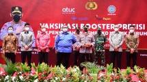 Ajaib Bersama Kapolri Gelar Vaksinasi Booster dan Pembagian Bansos