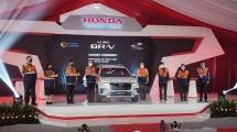 Menperin Agus Gumiwang Kartasasmita saat melepas ekspor Honda All New BR-V