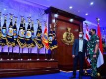  KASAL Laksamana TNI Yudo Margono Terima Kunjungan Gubernur LEMHANAS RI