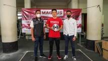 Dukung Prestasi Atlet Angkat Besi Jabar, Magnus Sumbang Alat Fitness