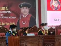 dokter Terawan Putranto saat dikukuhkan sebagai Profesor di Unhan (foto Yoga