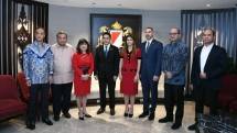 Ketua Umum Kadin Indonesia Arsjad Rasjid bersama Menteri Luar Negeri Panama Erika Mouynes