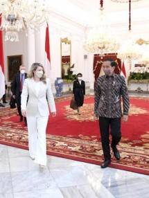 Presiden Jokowi Bertemu Menlu Kanada 