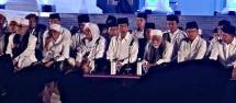 Presiden Jokowi dan 1000 ulama hadir dalam zikir kebangsaan di halaman Istana Merdeka (Foto Setppres)