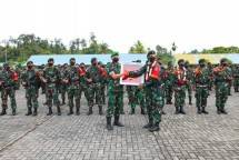 Danbrigif 24 Bulungan Cakti Pimpin Penyambutan Purna Tugas Satgas Yonif Raider 613 Raja Alam