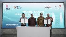 Telkom Perkuat Kemitraan Strategis dengan Singtel Kembangkan Regional Data Center dan Bisnis Broadband