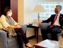 Menkeu Sri Mulyani bersama Menkeu Malaysia