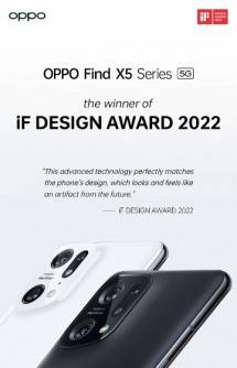 OPPO Find X5 Series Menangkan Penghargaan Prestisius, iF DESIGN AWARD 2022