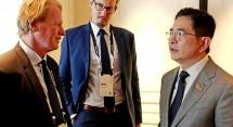 Ketua Umum Kadin Indonesia Arsjad Rasjid di Business Forum dengan US Chamber