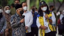 Wapres Ma&rsquo;ruf Amin meninjau kawasan Candi Borobudur