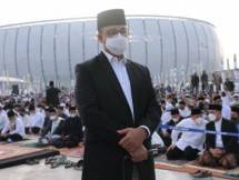 Salat Id di JIS, Gubernur Anies Mengapresiasi Para Tenaga Kesehatan Serta Satgas COVID-19