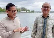 Dubes Rosan dan Menparekraf Sandiaga Uno