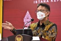 Menkes Budi G. Sadikin memberikan keterangan pers, di Kantor Presiden, Jakarta, Senin (09/05/2022). (Foto: Humas Setkab/Agung) 