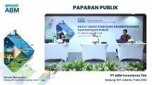 (Ki-ka) Aldila Ayudya, Investor Relations PT ABM Investama Tbk., Adrian Erlangga, Direktur PT ABM Investama Tbk., Rindra Donovan, Corporate Secretary PT ABM Investama Tbk.