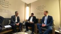 Menperin Agus dampingi Menko Airlangga Bertemu Presiden WEF B&oslash;rge Brende 