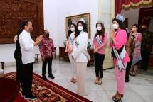 Presiden Jokowi Terima Kunjungan Puteri Indonesia 2022 dan Miss Universe 2021