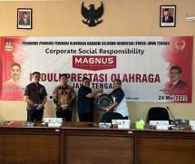Dalam acara Peduli Prestasi Olahraga bantuan yang diberikan oleh Hans Krisna selaku owner Magnus antara lain meliputi 3 set Barbells Magnus WOD tipe Merah Putih, warna yang melambangkan Indonesia. Dan 3 set Bumper Plates tipe Batik senilai 50jt rupiah.