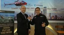 General Manager The Royale Krakatau, Ruri Ilham dan Direktur Bisnis Development dan Pemasaran Whitesky Avation, Ari Nurwanda